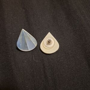 Elegant Silver and Blue Teardrop Earrings